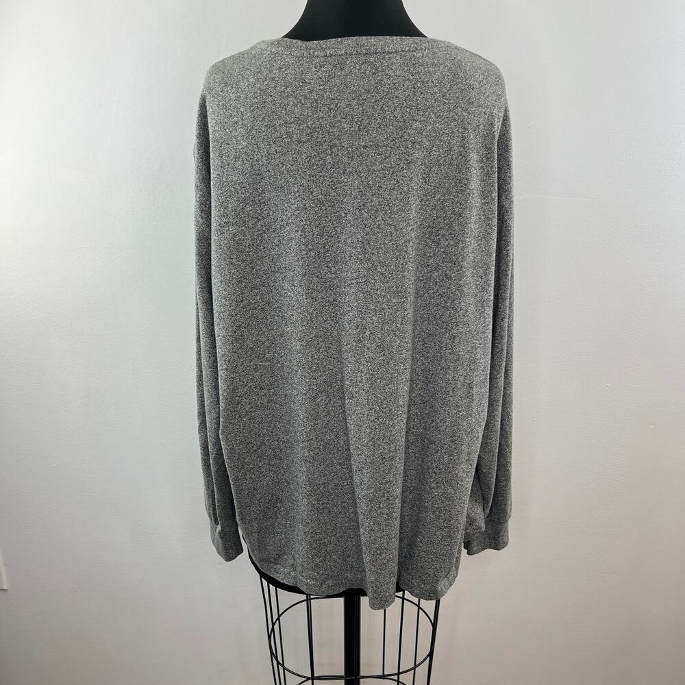 Polo by Ralph Lauren Gray Black Long Sleeve Pocket Tee Shirt Cotton Crewneck XL - Picture 4 of 7